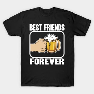 Best Beer Friends Forever Funny Alcohol Buddy Booze T-Shirt